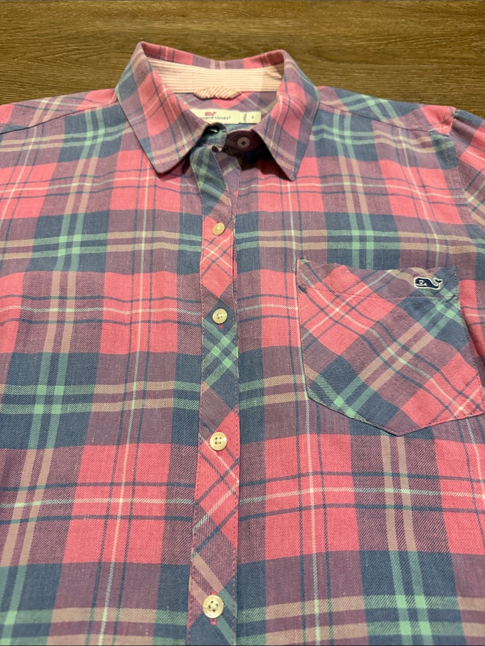 Vineyard Vines Pacific Plaid Chilmark Relaxed Button-Down Shirt - Picture 4 of 6